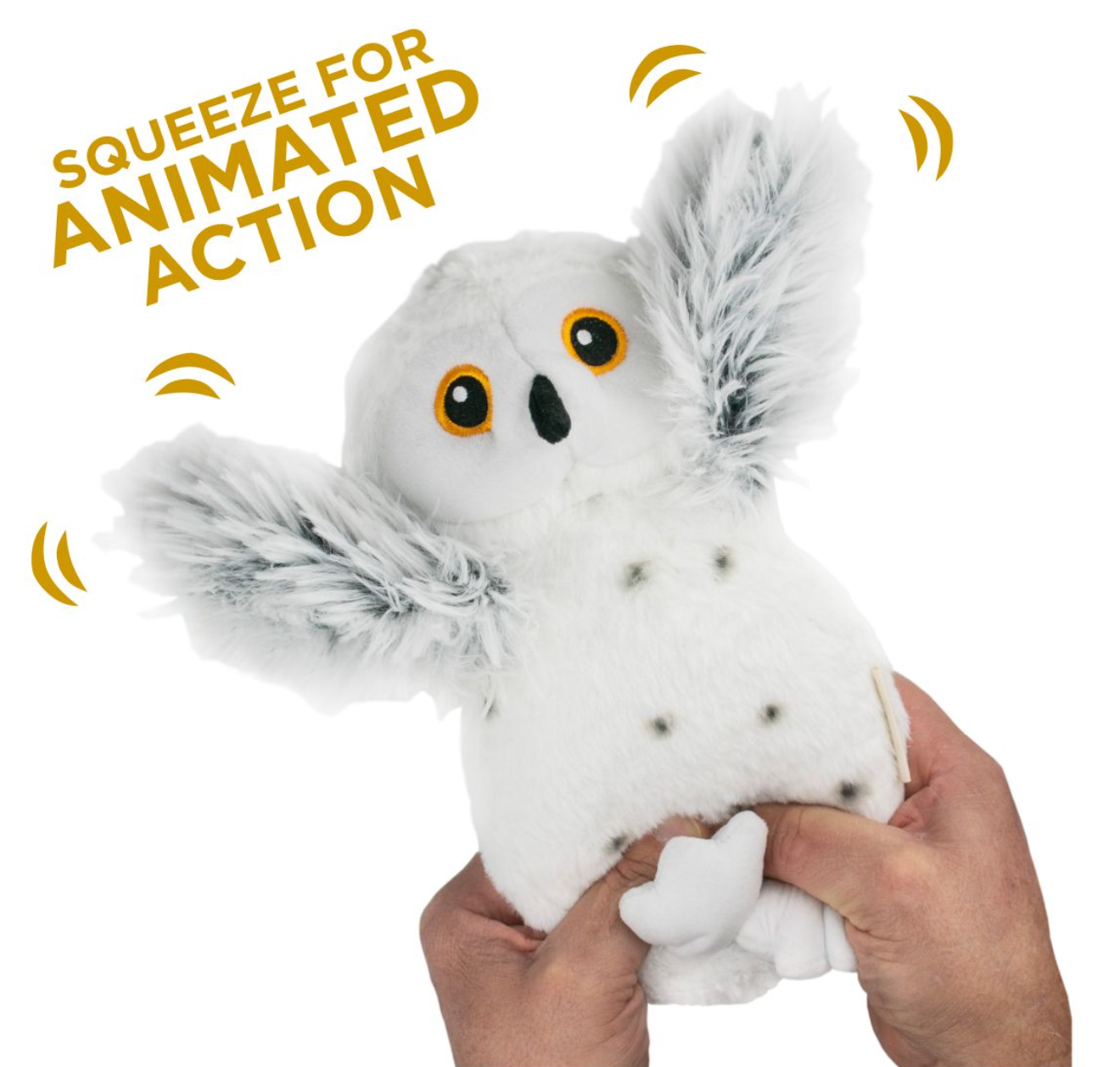 Tall Tails Animated Snow Owl Dog Toy