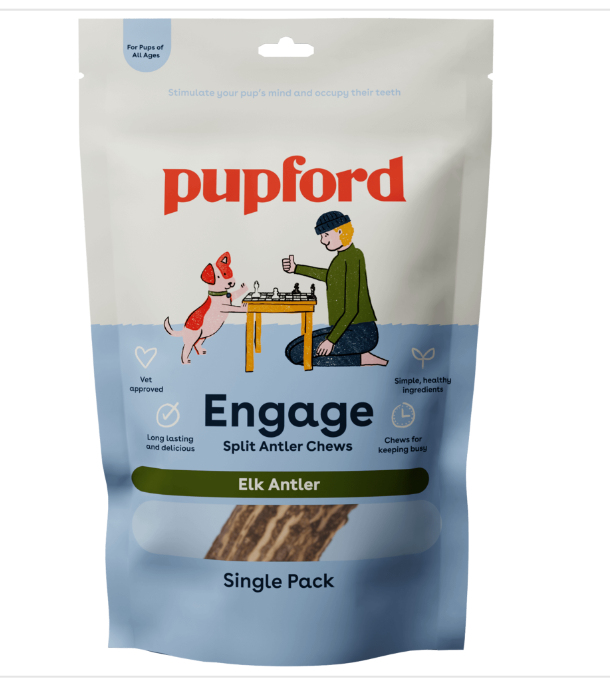 Split Elk Antler Dog Chew Single Pack