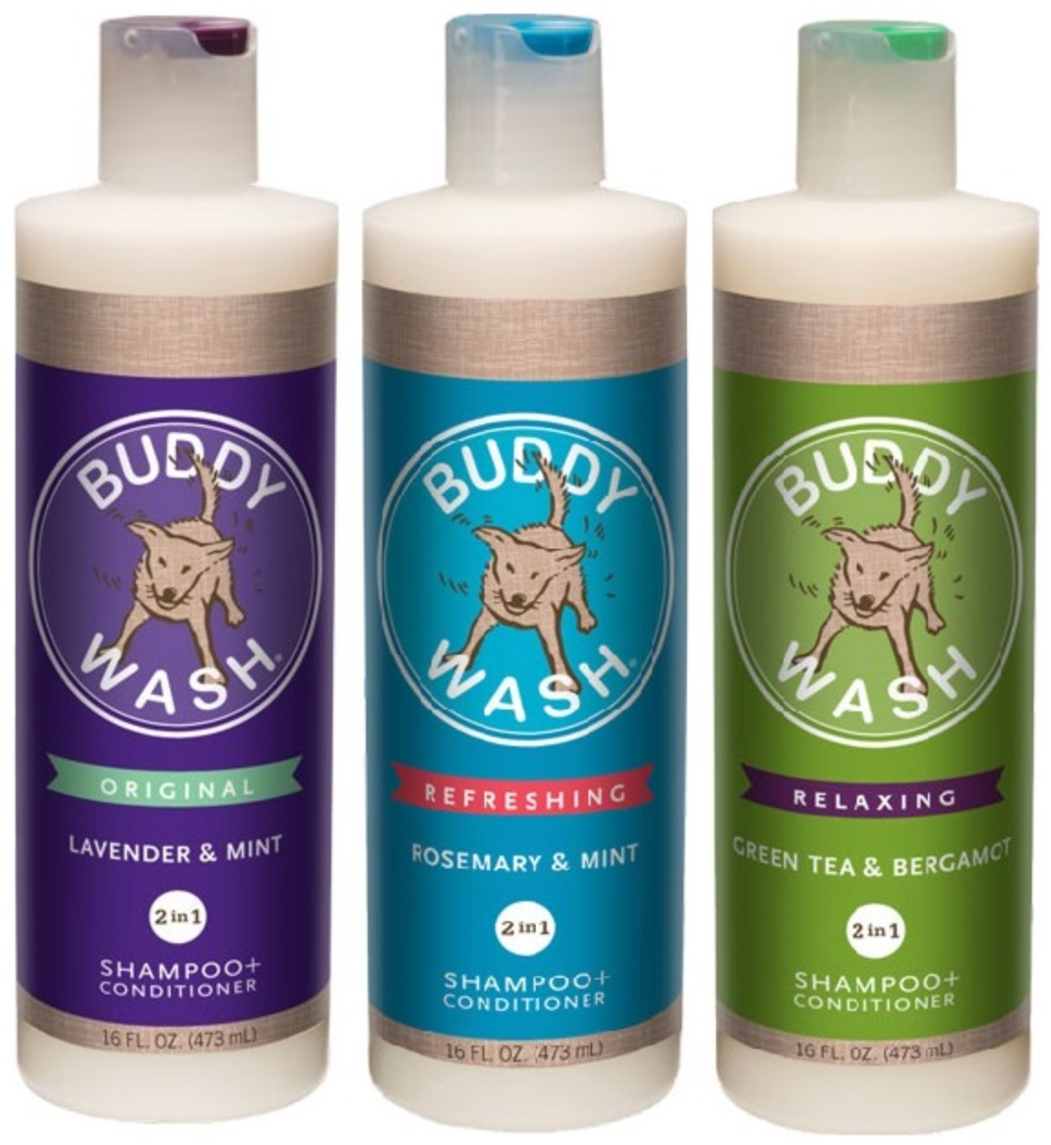 Buddy Wash 2-in-1 Shampoo + Conditioner 16 Oz.