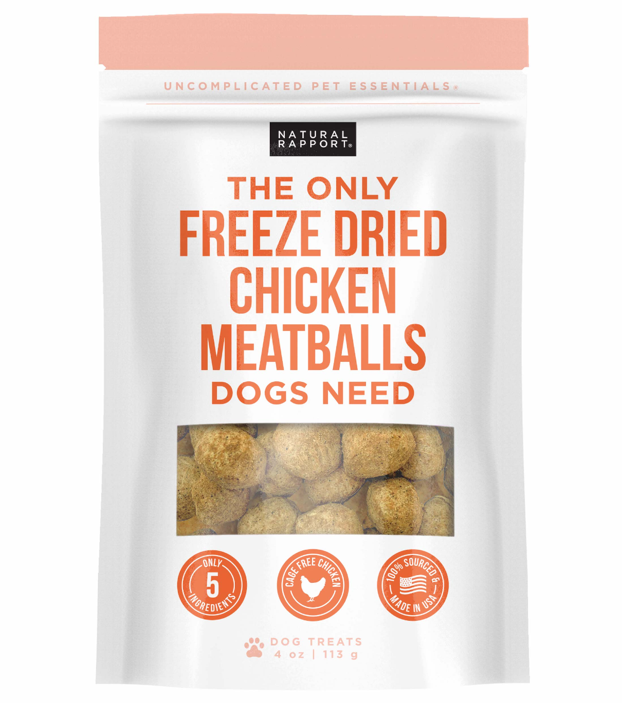 Freeze Dried Chicken Meatballs